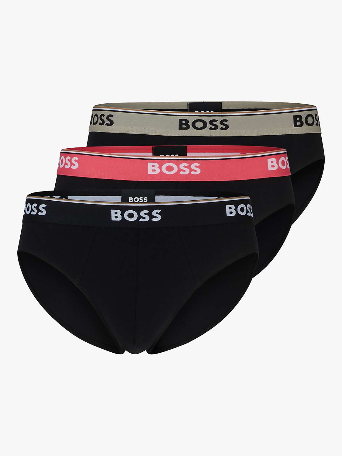 Buy BOSS Stretch Stretch Power Briefs, Pack of 3 Online at johnlewis.com