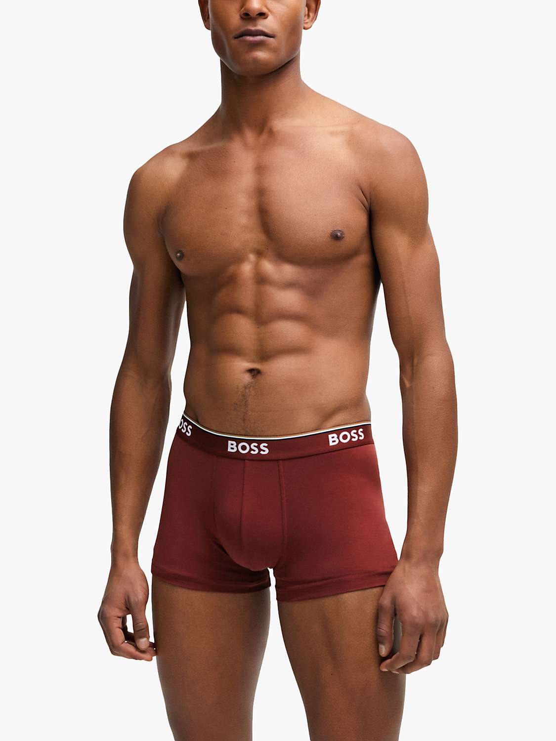 Buy BOSS Essential Everyday Trunks, Pack of 3, Multi Online at johnlewis.com