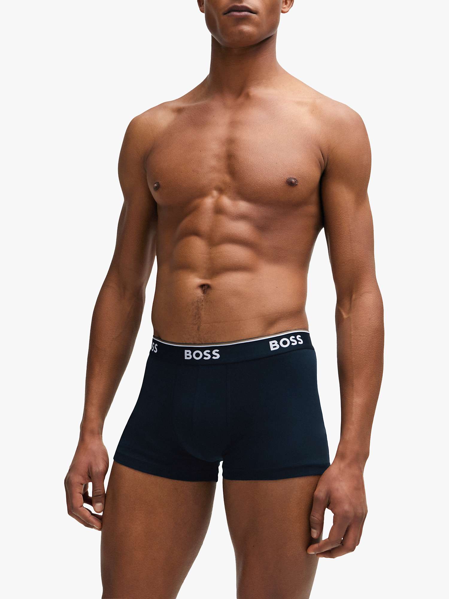 Buy BOSS Essential Everyday Trunks, Pack of 3, Multi Online at johnlewis.com