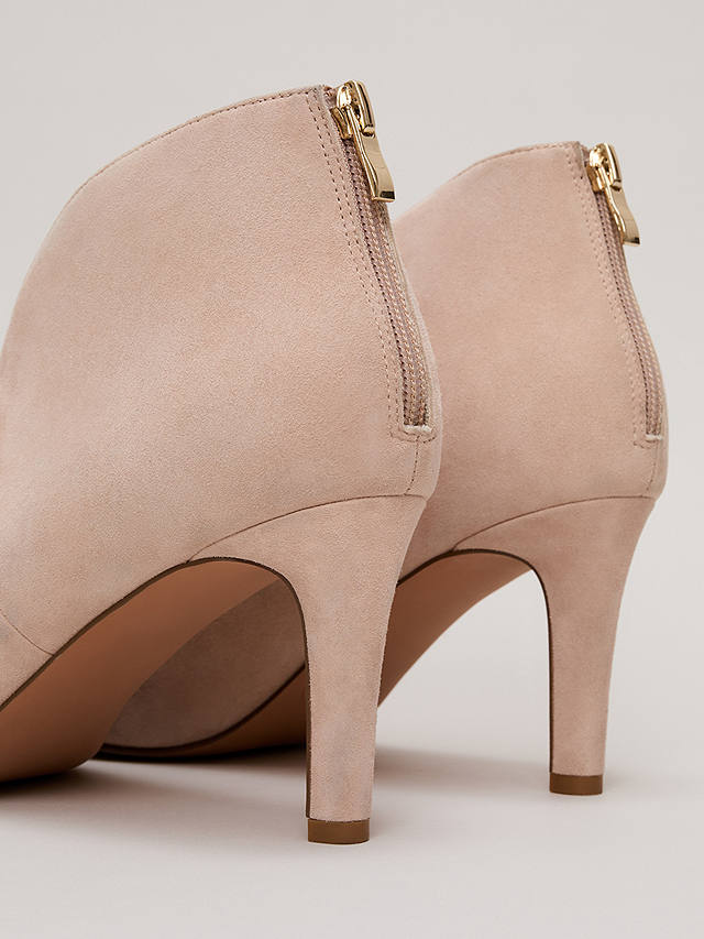 Phase Eight Cut Out Suede Shoe Boots, Neutral