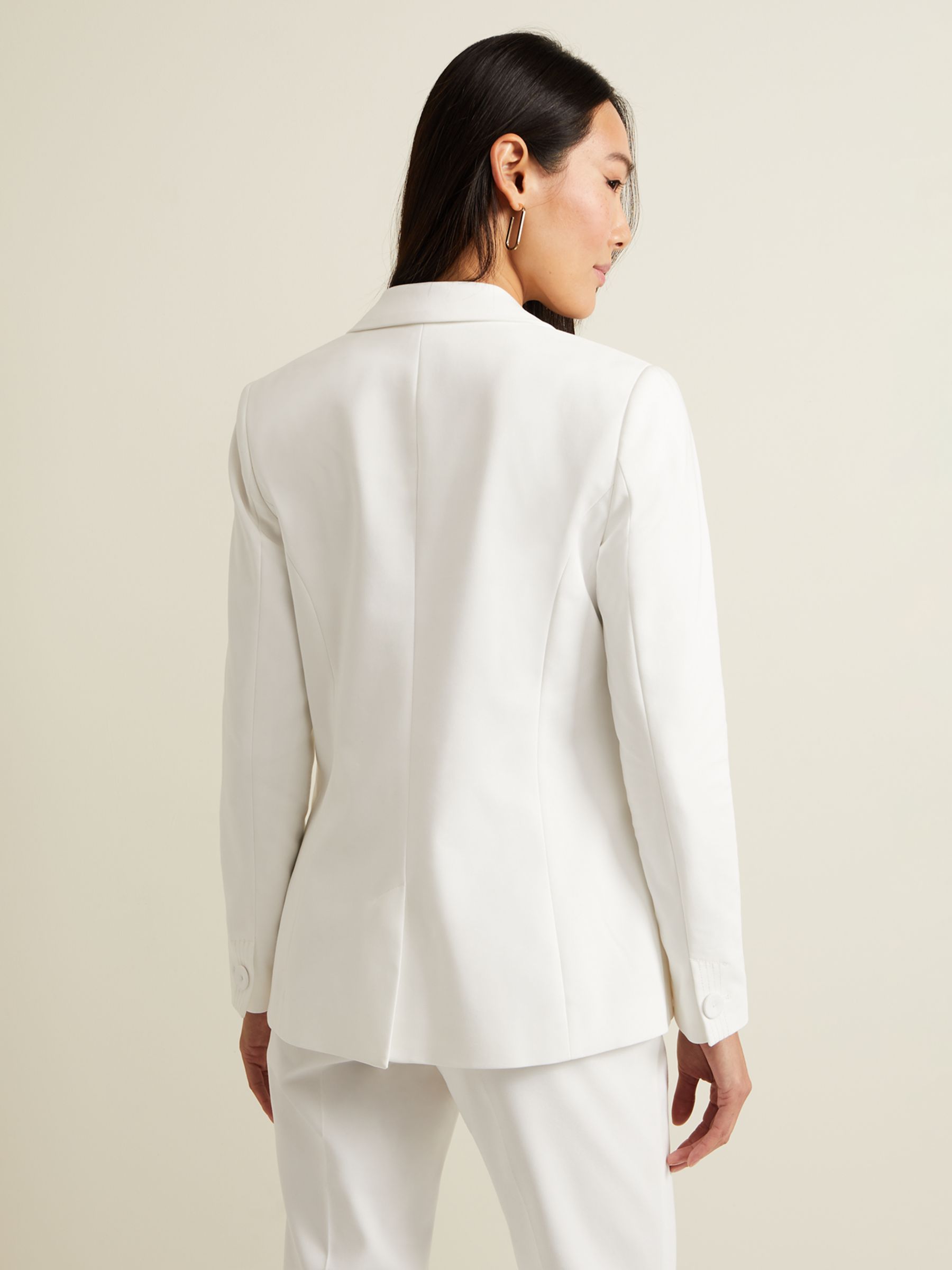 Phase Eight Ulrica Fitted Suit Jacket, White, 6