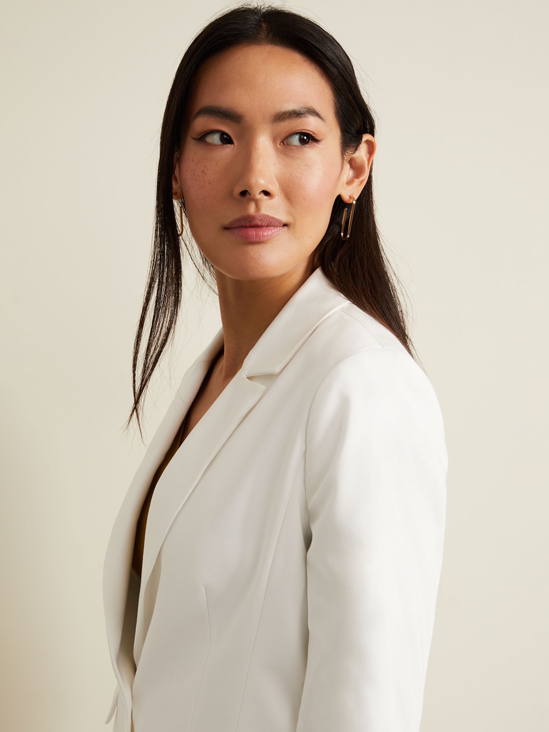 Buy Phase Eight Ulrica Fitted Suit Jacket, White Online at johnlewis.com