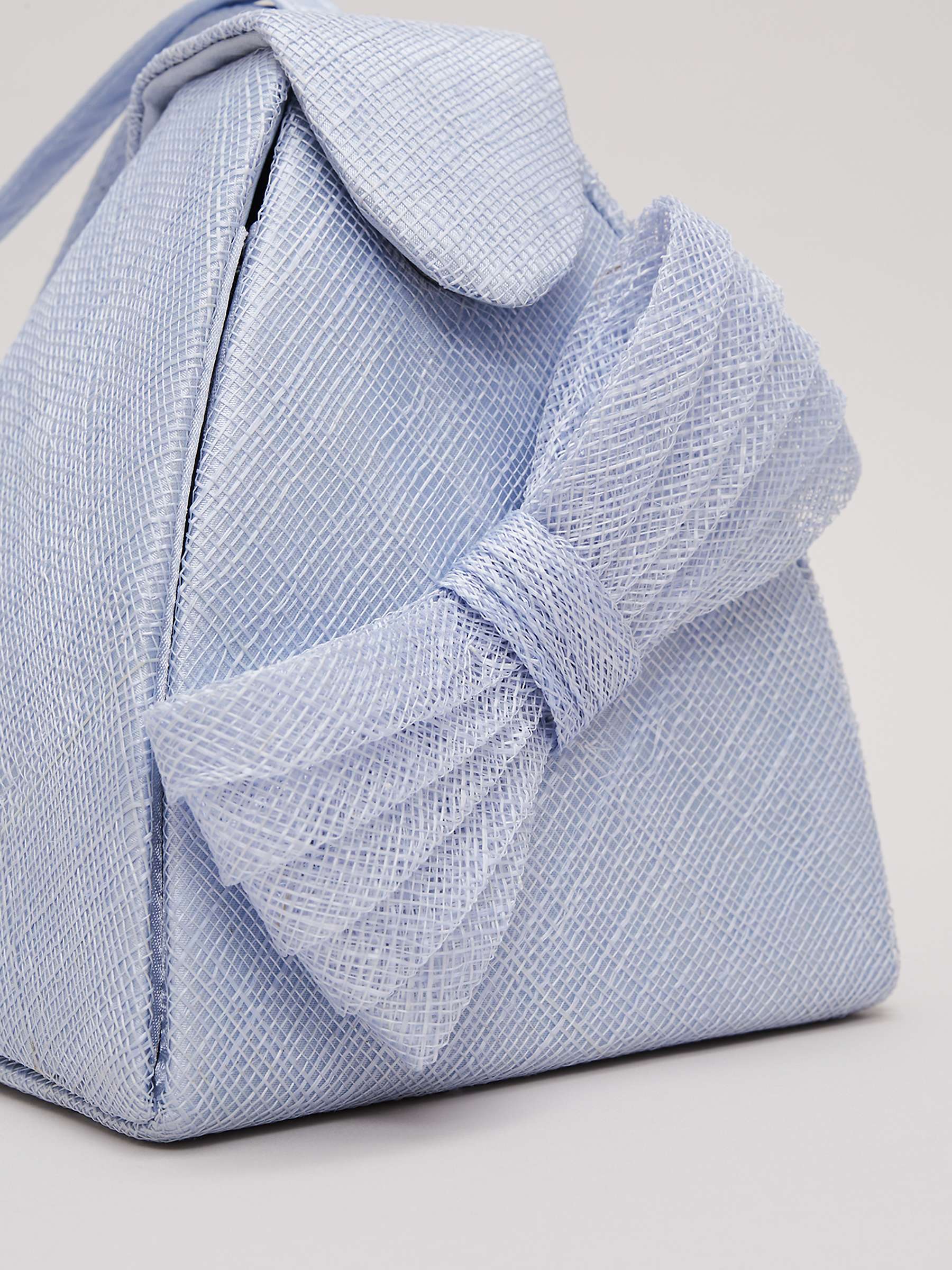 Buy Phase Eight Bow Front Top Handle Bag, Pale Blue Online at johnlewis.com