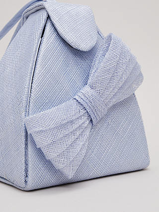 Phase Eight Bow Front Top Handle Bag, Pale Blue