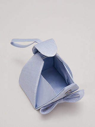 Phase Eight Bow Front Top Handle Bag, Pale Blue