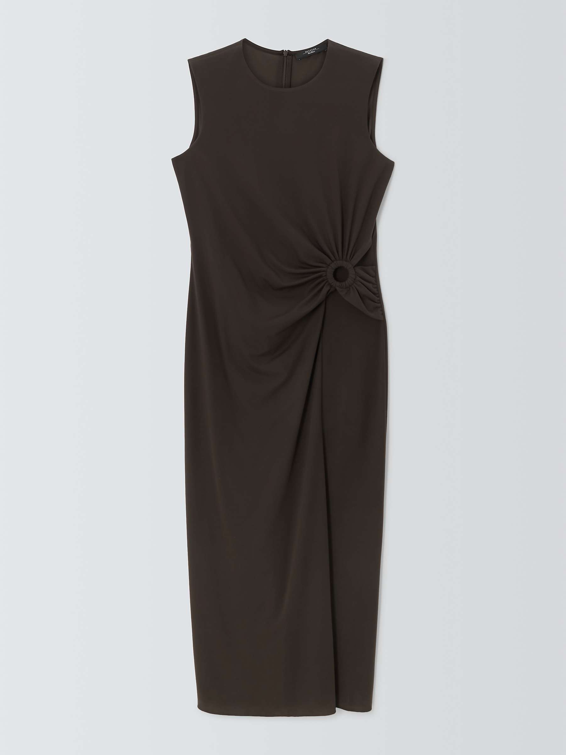 Buy Weekend MaxMara Locusta Midi Dress, Dark Brown Online at johnlewis.com