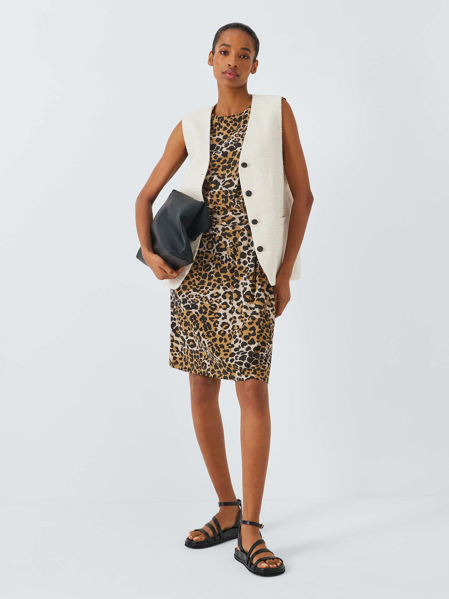 Buy Weekend MaxMara Emblema Leopard Print Dress, Multi Online at johnlewis.com