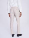 Moss Slim Fit Wool Blend Checked Suit Trousers, Off White