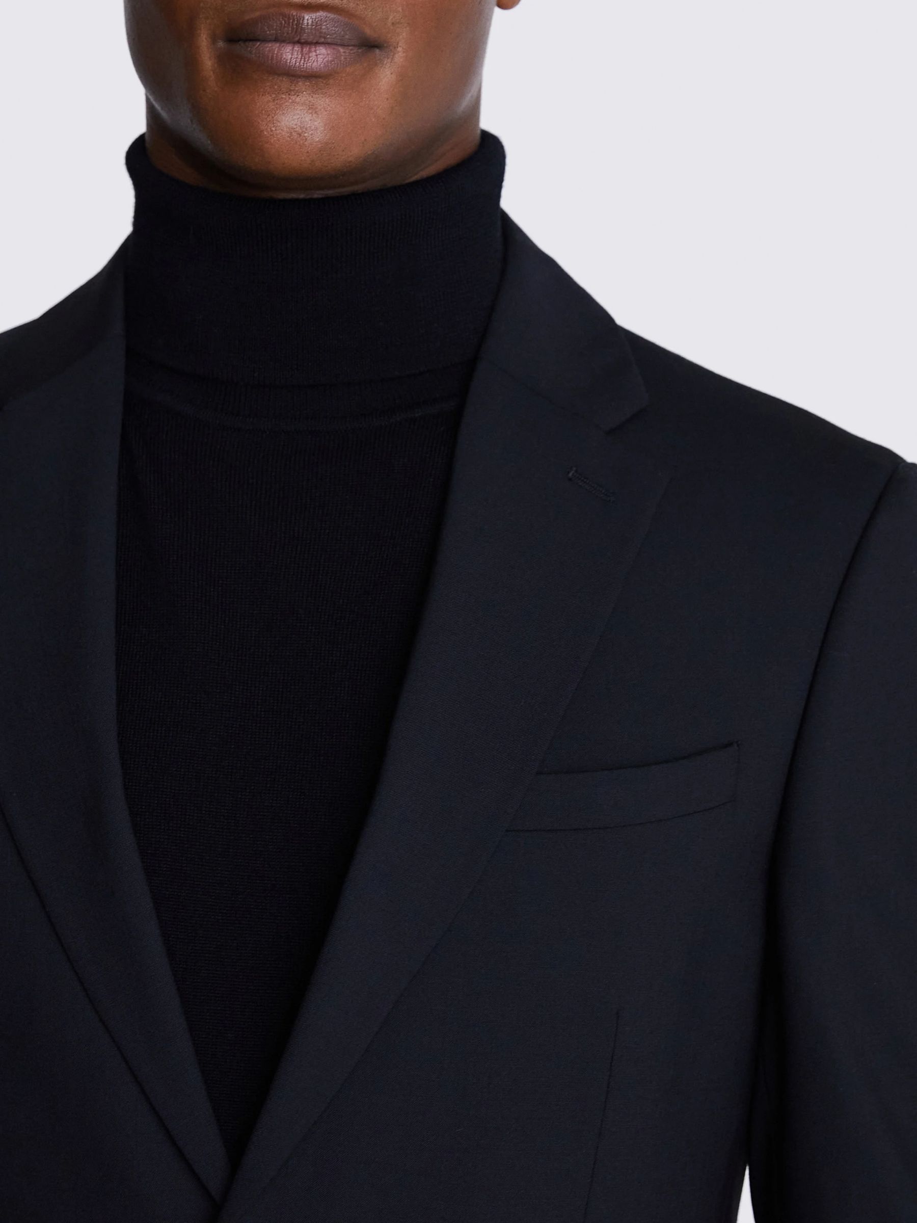 Moss x DKNY Wool Blend Slim Fit Suit Jacket, Black at John Lewis & Partners