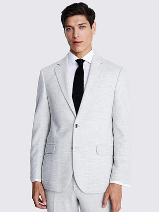 Moss Tailored Fit Donegal Wool Blend Suit Jacket, Light Grey