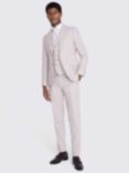 Moss Slim Fit Wool Blend Checked Suit Jacket, Off White