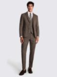 Moss Slim Fit Tweed Suit Jacket, Brown