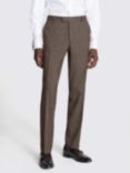 Moss Slim Fit Tweed Trousers, Brown