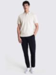 Moss Pique Short Sleeve Polo Shirt, Ivory