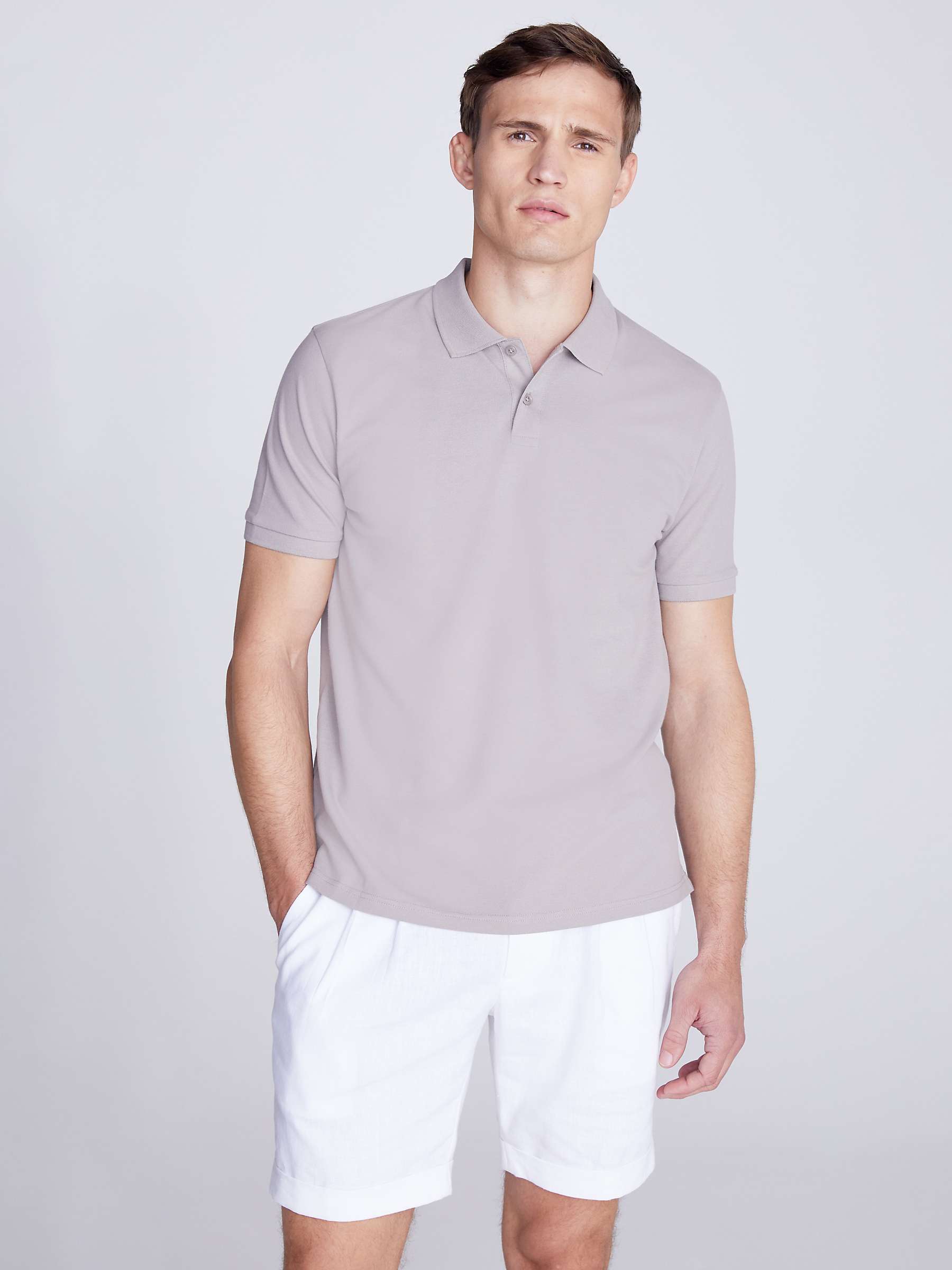 Buy Moss Pique Short Sleeve Polo Shirt Online at johnlewis.com