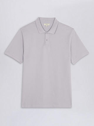 Moss Pique Short Sleeve Polo Shirt, Granite