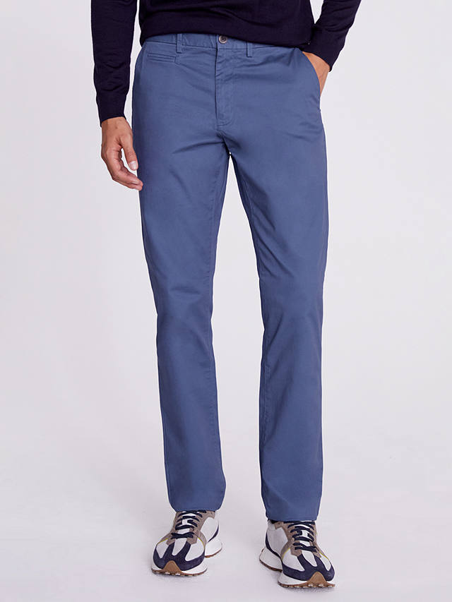 Moss Tailored Stretch Chinos, Blue