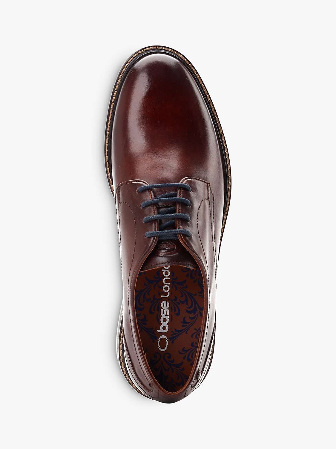 Buy Base London Mawley Chunky Derby Shoe, Brown Online at johnlewis.com