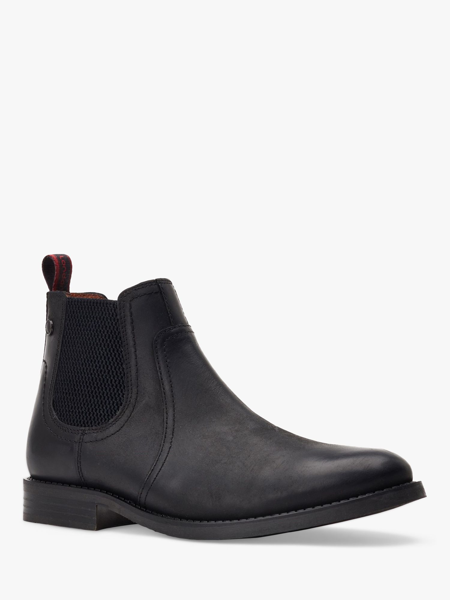 Base London Bateman Pull Up Chelsea Boots, Black