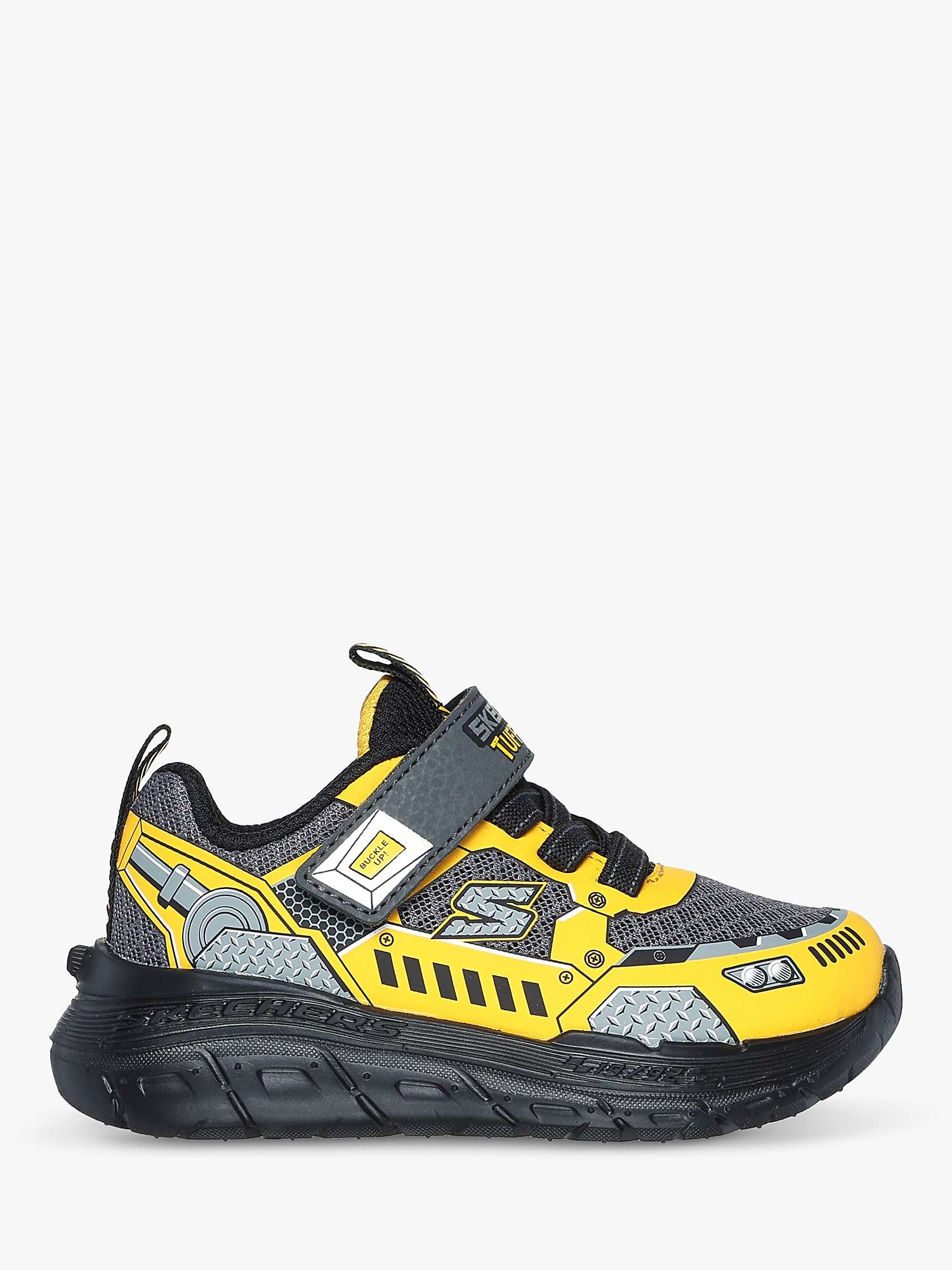 Buy Skechers Kids' Skech Tracks Trainers, Yellow/Charcoal Online at johnlewis.com