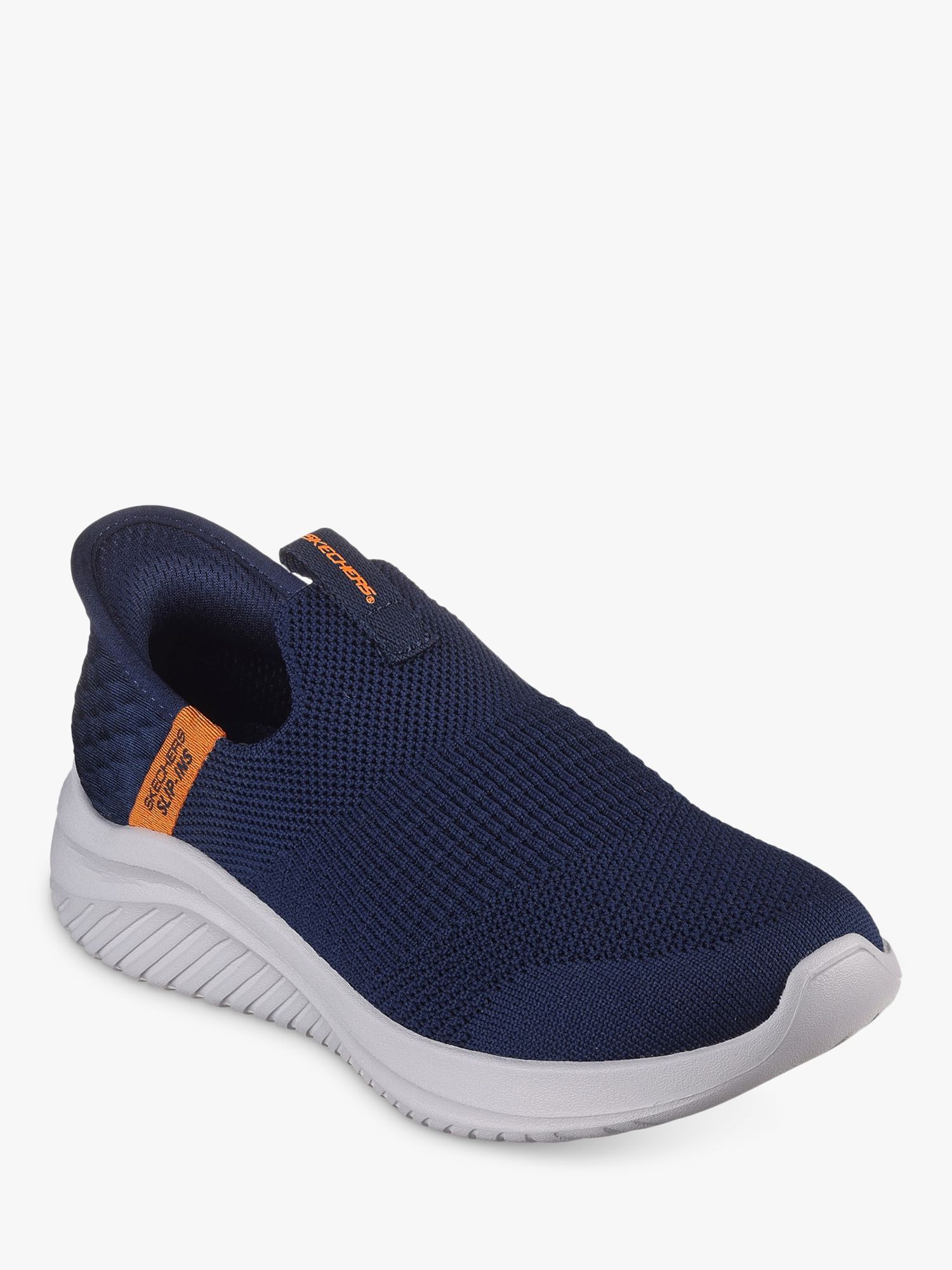 Skechers Kids' Ultra Flex 3.0 Smooth Step Slip-Ins Trainers, Navy at ...