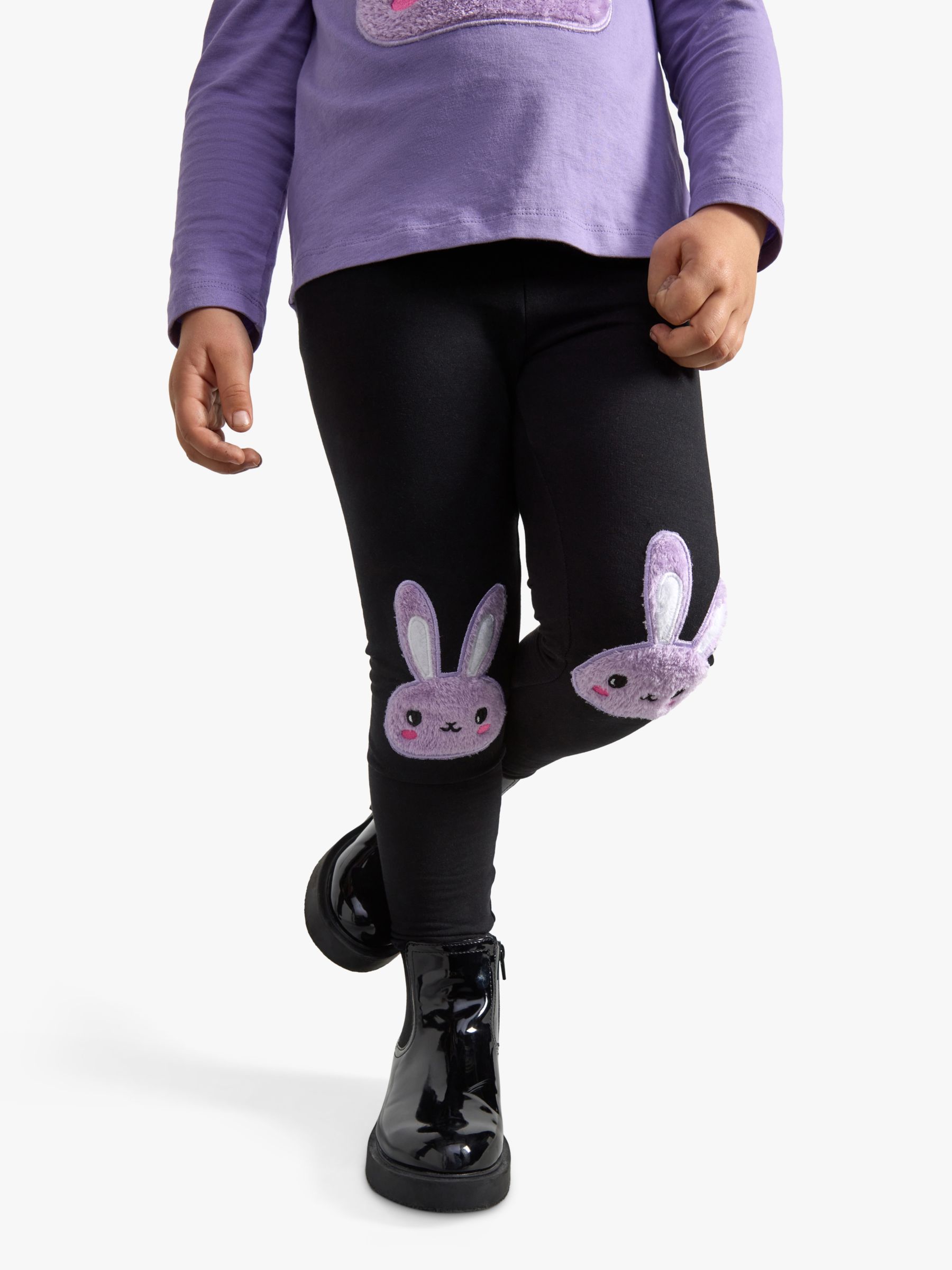 Lindex Leggings Aop Cats And Flowers - Bottoms 