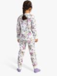 Lindex Kids' Unicorn Print Pyjamas, Light Dusty White