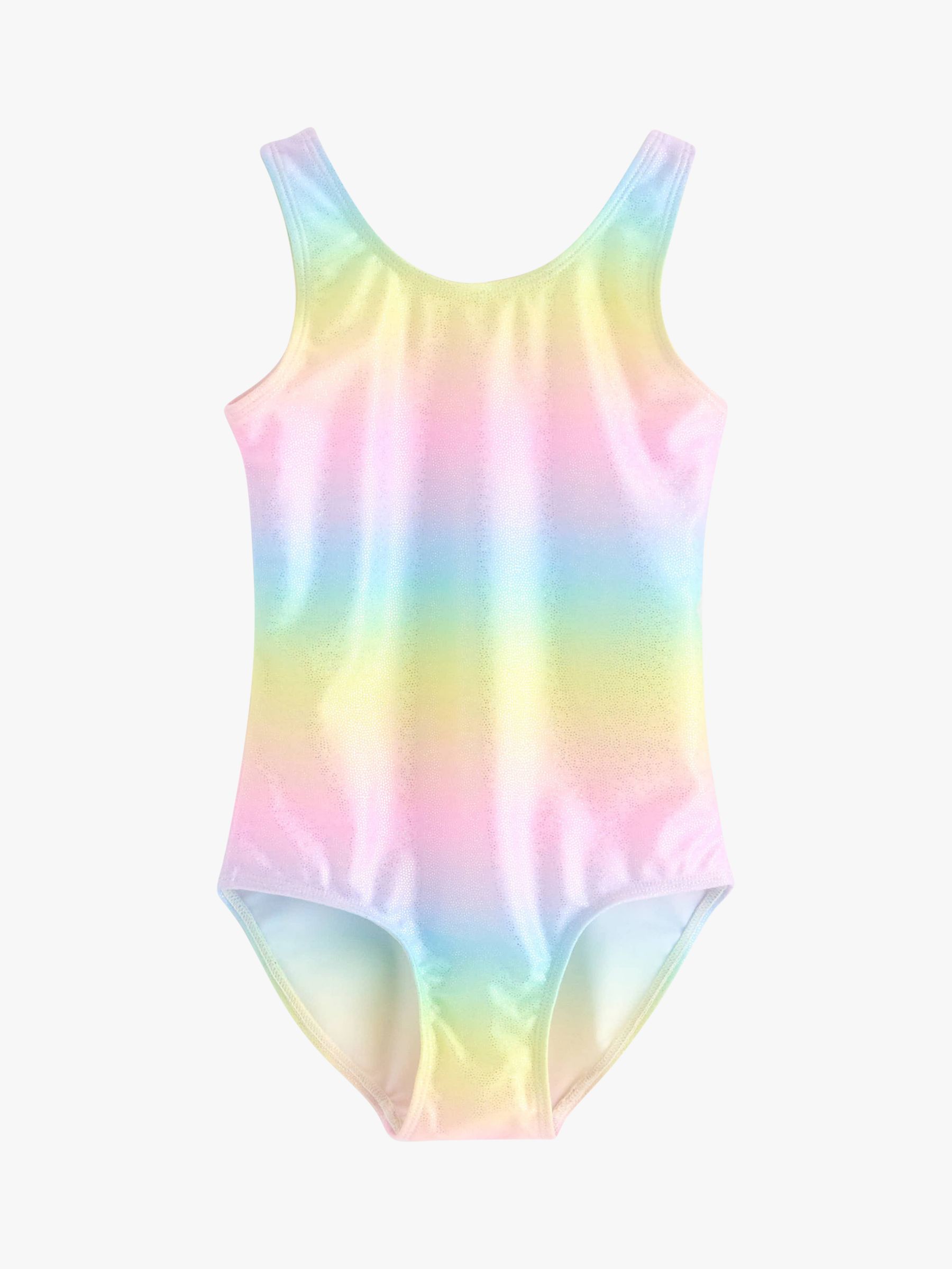 Lindex Kids' Rainbow Ombre Glitter Swimsuit, Pink/Multi at John Lewis &  Partners