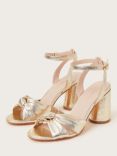Monsoon Knot Front Sandals, Gold