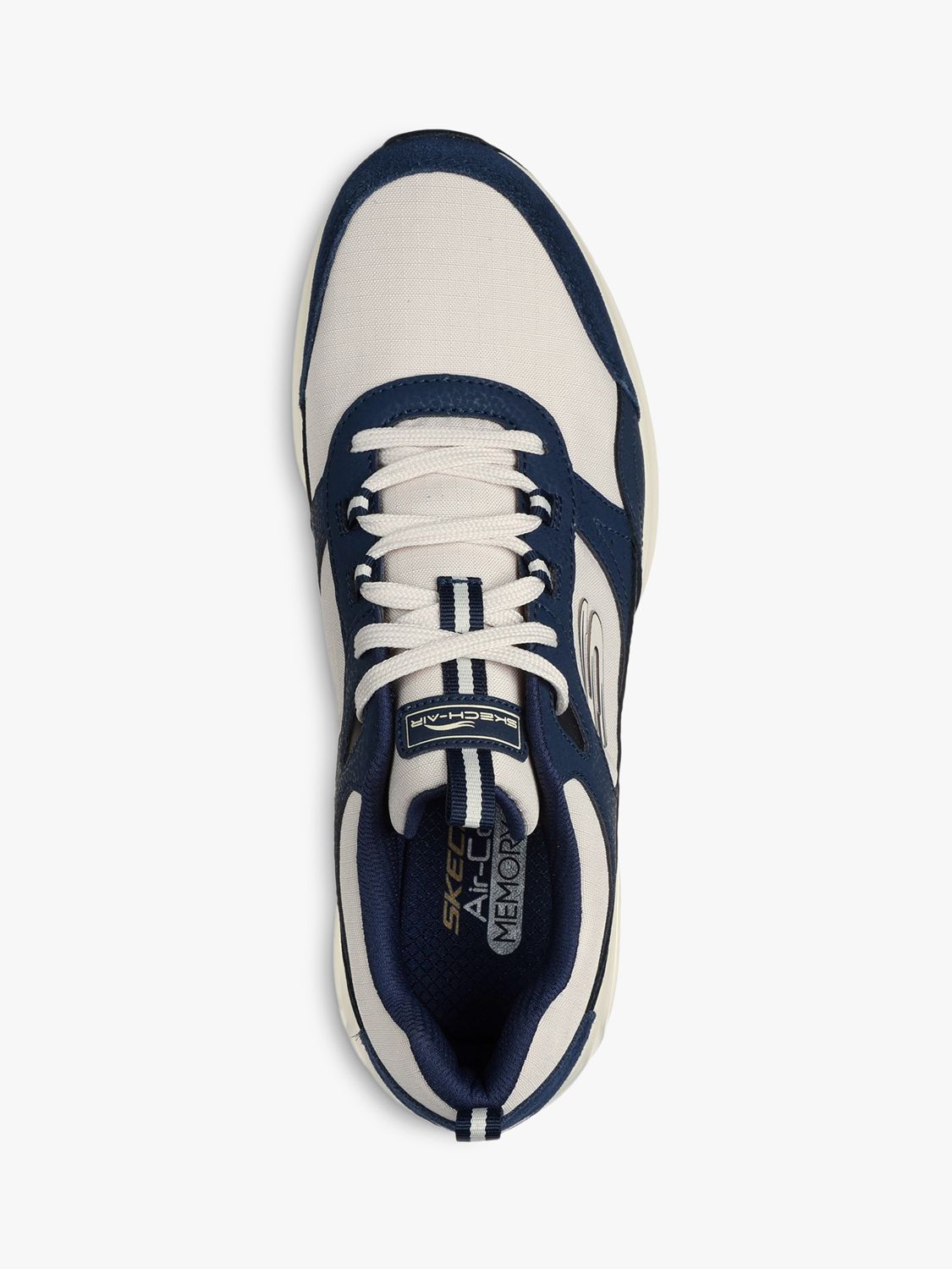 Skechers Skech Air Court Yatton Trainers, Navy, 6