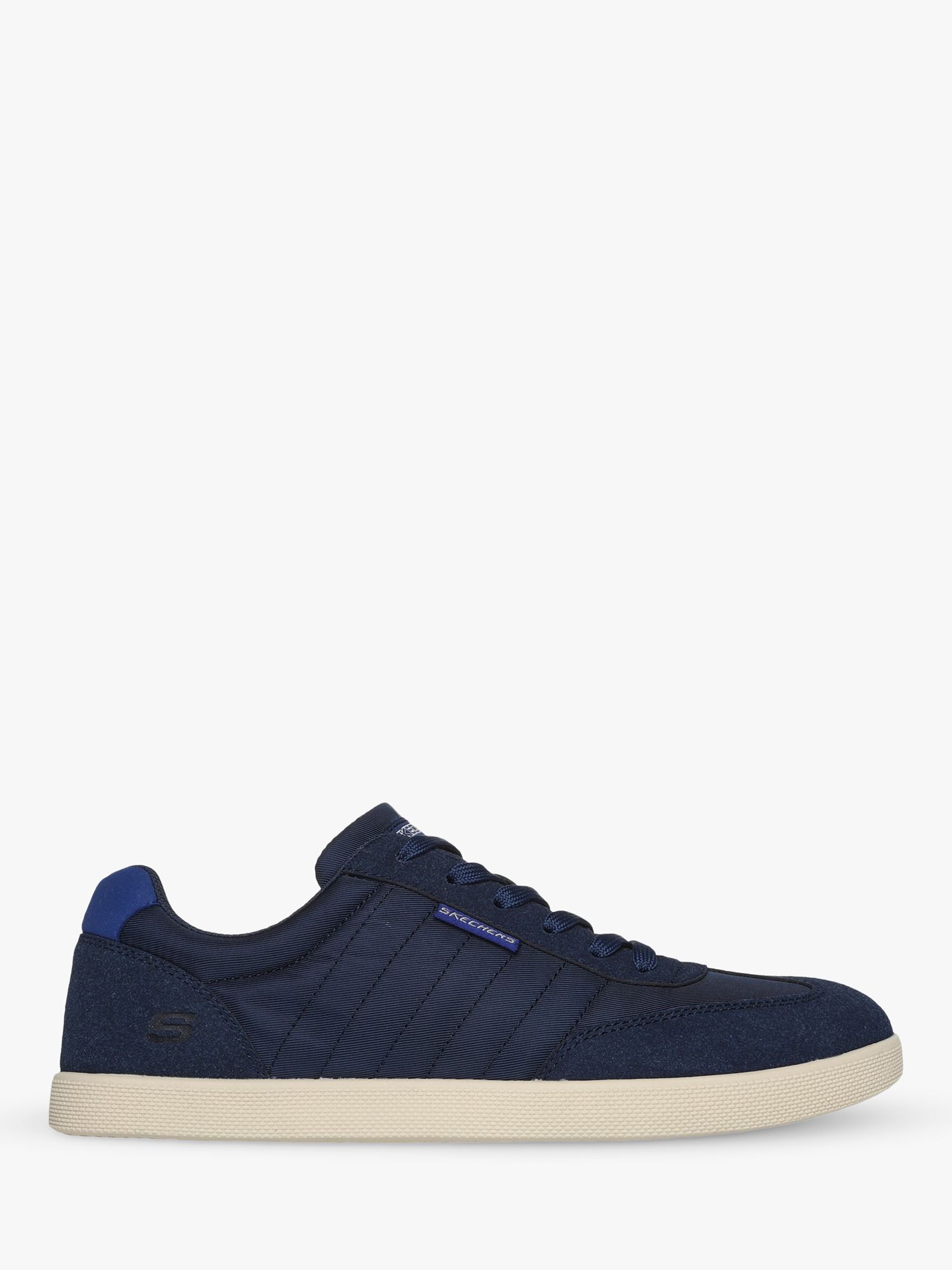 Skechers Placer Vinson Lace-Up Trainers, Navy at John Lewis & Partners