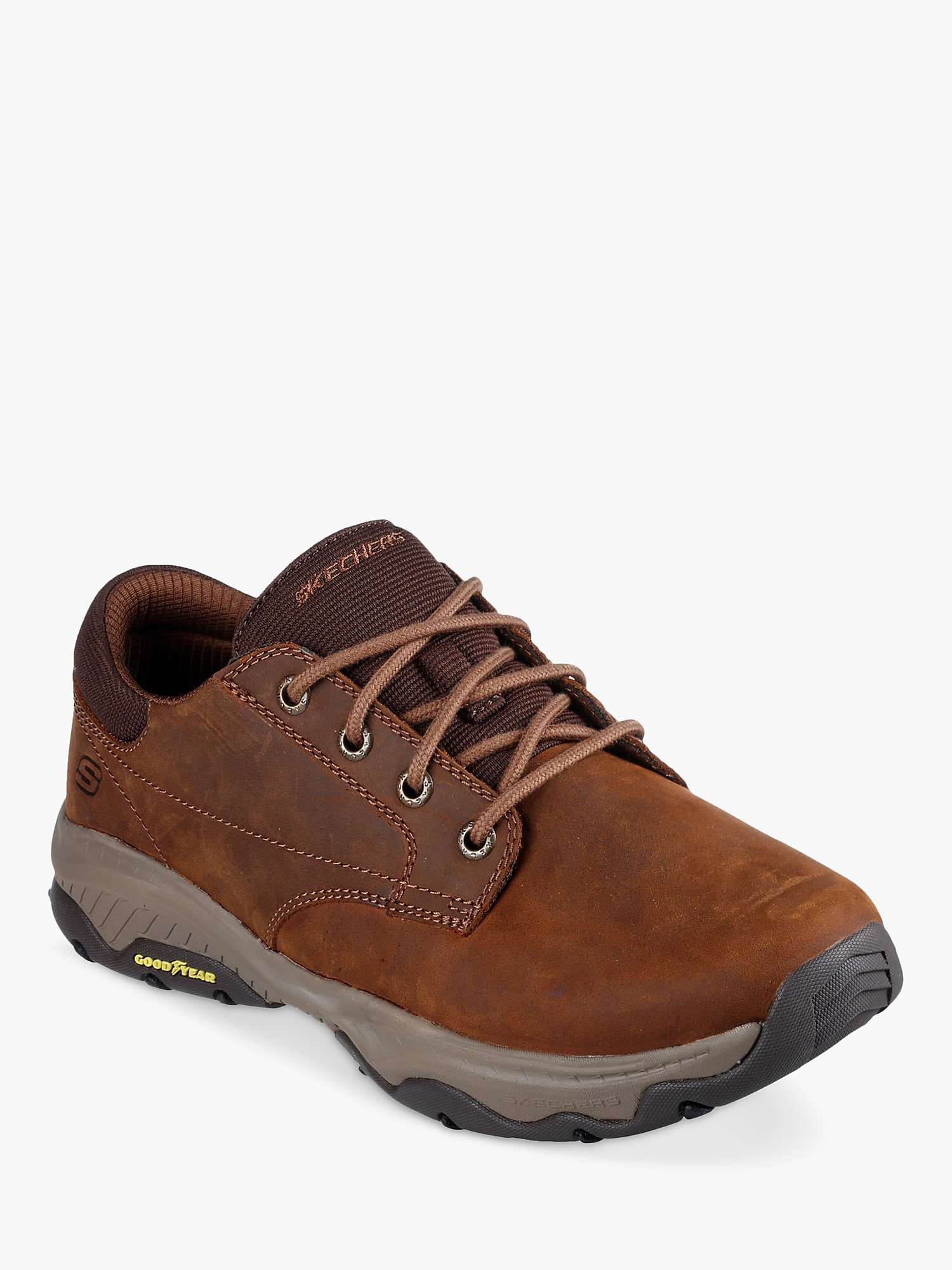 Buy Skechers Relaxed Fit Craster Fenzo Shoes, Dark Brown Online at johnlewis.com