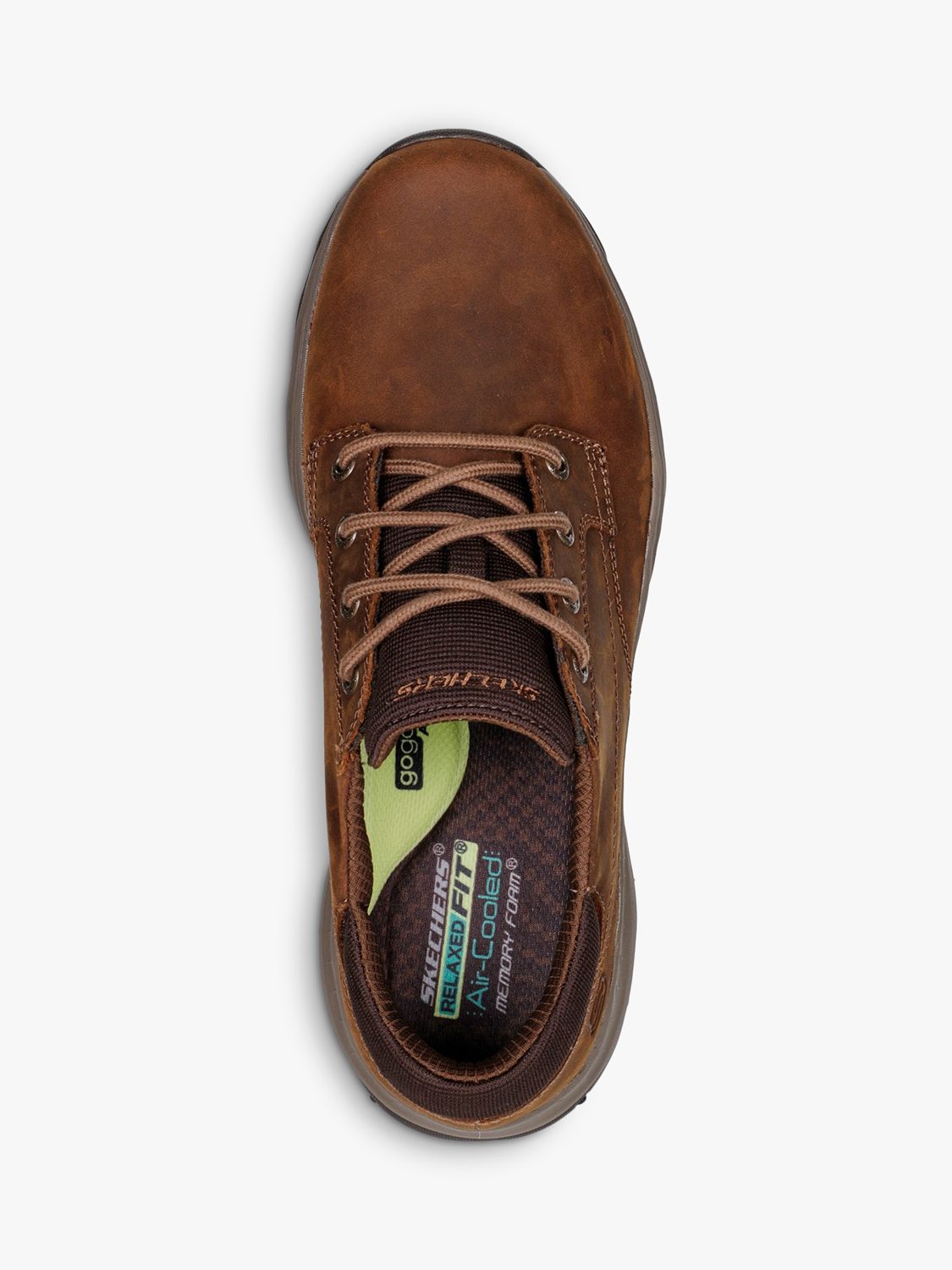 Skechers Relaxed Fit Craster Fenzo Shoes, Dark Brown at John Lewis ...