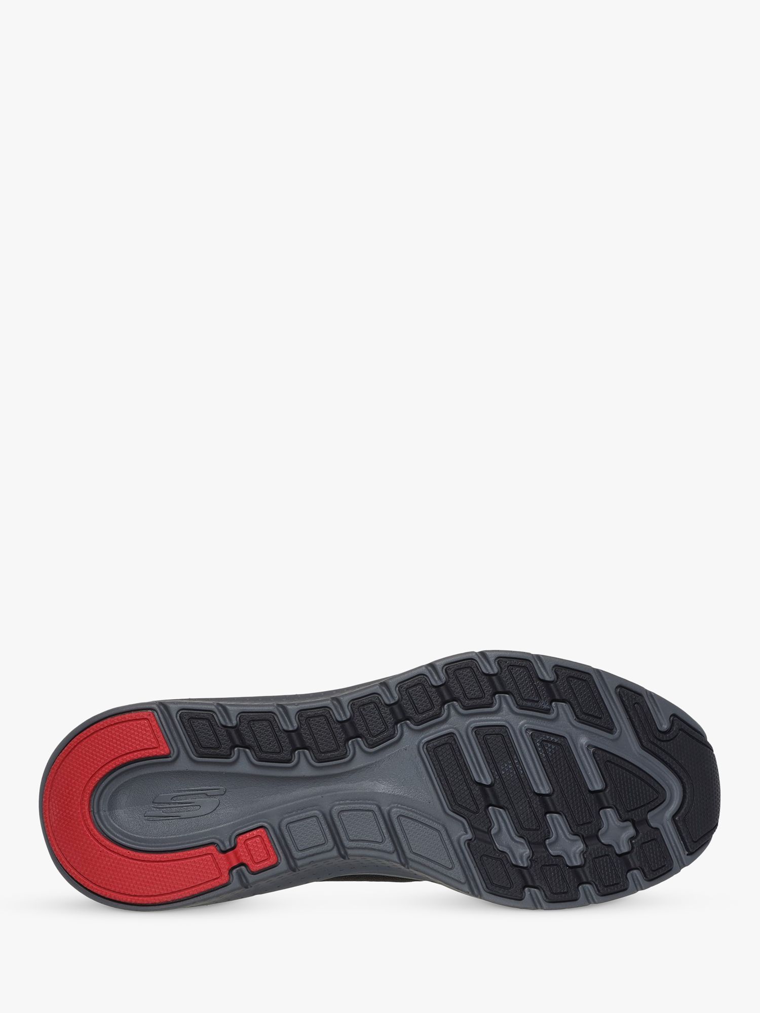 Buy Skechers Arch Fit 2.0 Trainers, Black/Red Online at johnlewis.com