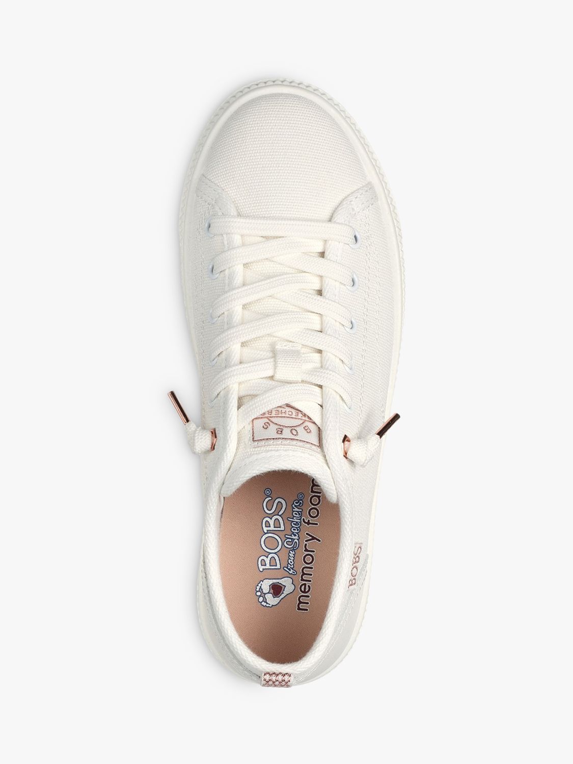 Skechers BOBS Copa Chunky Trainers, Off White at John Lewis & Partners