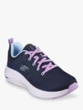 Skechers Vapor Foam Fresh Trend Trainers, Navy/Multi