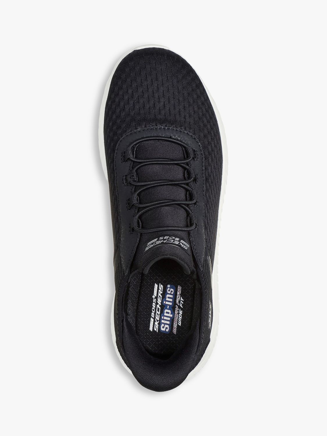 Buy Skechers Bobs Sport Squad Chaos Trainers, Black Online at johnlewis.com