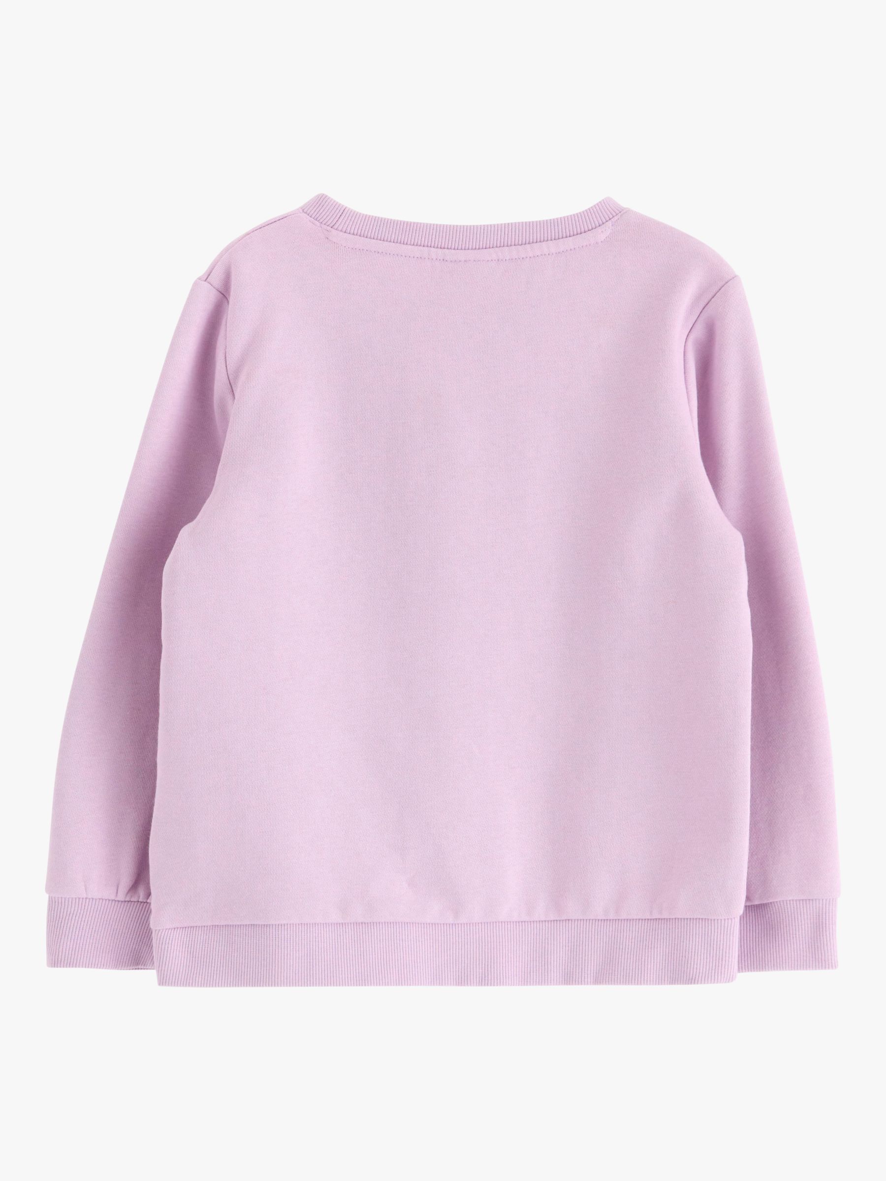 Lindex Kids' Soft Basic Organic Cotton Blend Sweatshirt, Light Lilac, 18-24 months