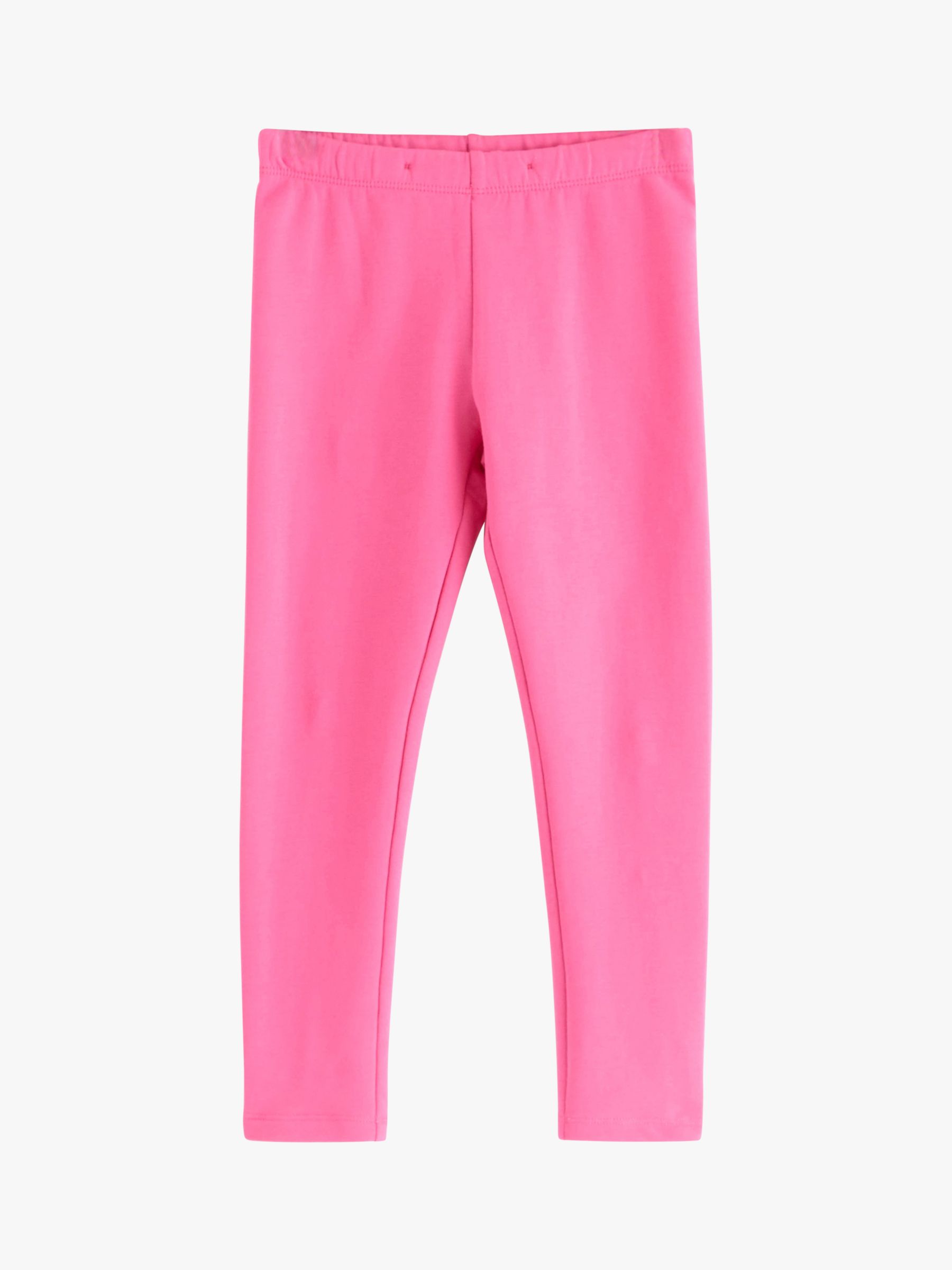 Lindex Kids' Basic Organic Cotton Blend Leggings, Bright Pink at John ...