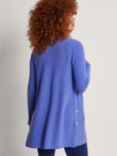 Monsoon Ria Ribbed Cardigan, Blue