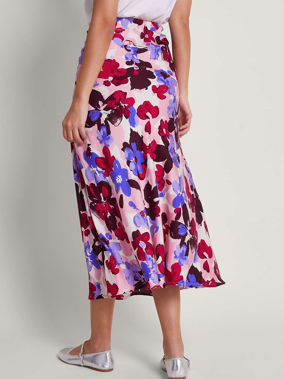 Buy Monsoon Vittoria Floral Midi Skirt, Multi Online at johnlewis.com