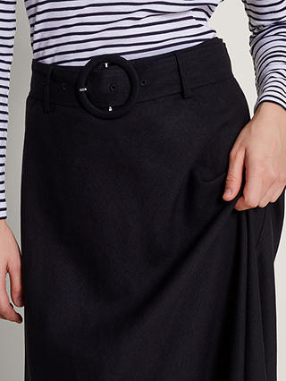 Monsoon Olive Midi Skirt, Black