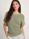 Monsoon Sia Slouch Jumper, Khaki