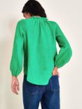 Monsoon Reine Frill Blouse, Green