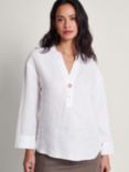 Monsoon Camille V-Neck T-Shirt, White