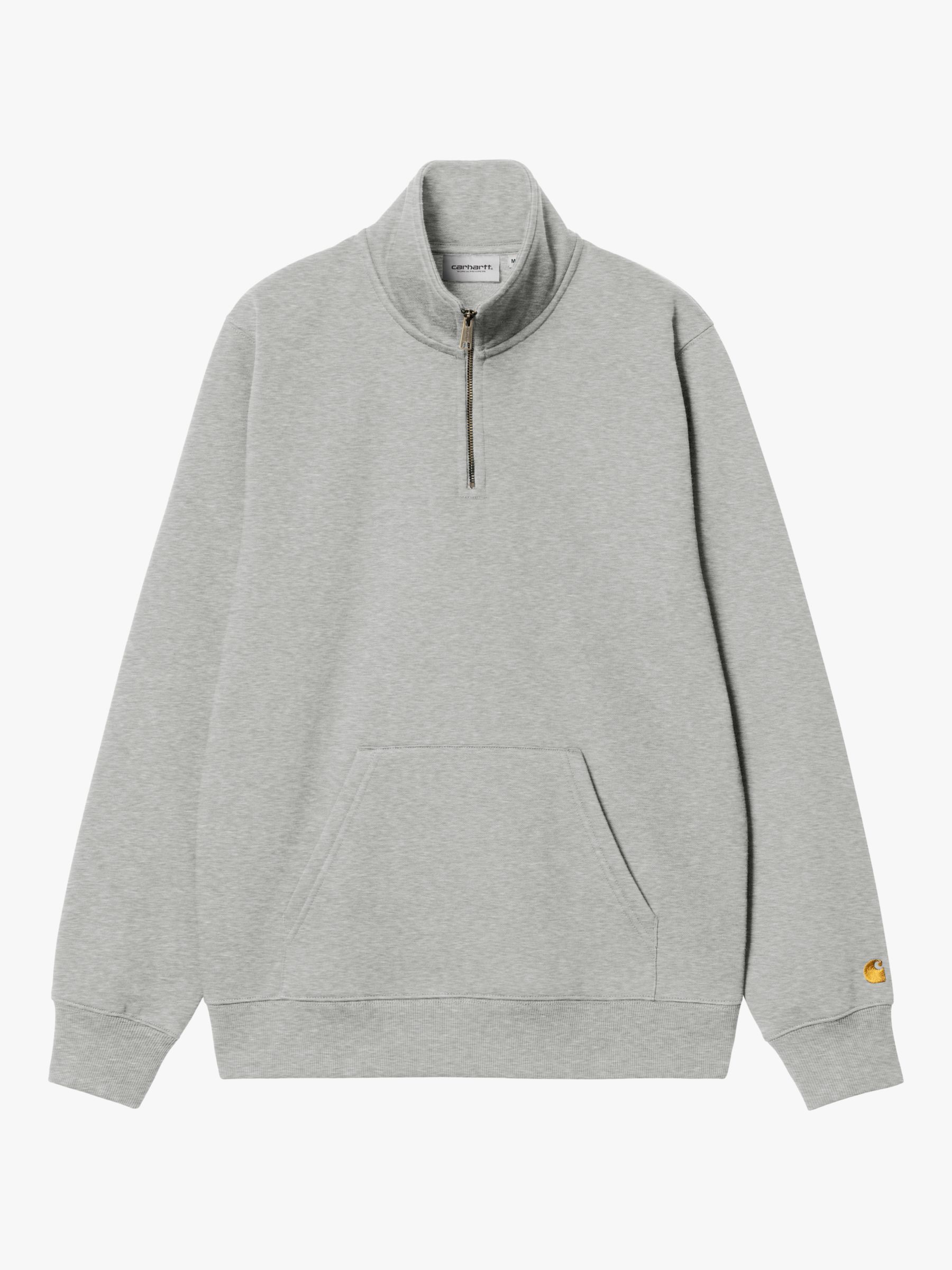 Carhartt WIP Regular Fit Zip Fleece Top, Grey, S