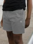 RATION.L Unisex Organic Cotton Shorts, Athletic Grey