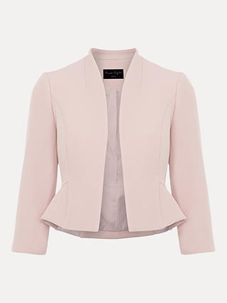 Phase Eight Petite Daisy Peplum Jacket, Pale Pink