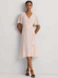 Lauren Ralph Lauren Abel Wrap Dress, Light Pink, Light Pink