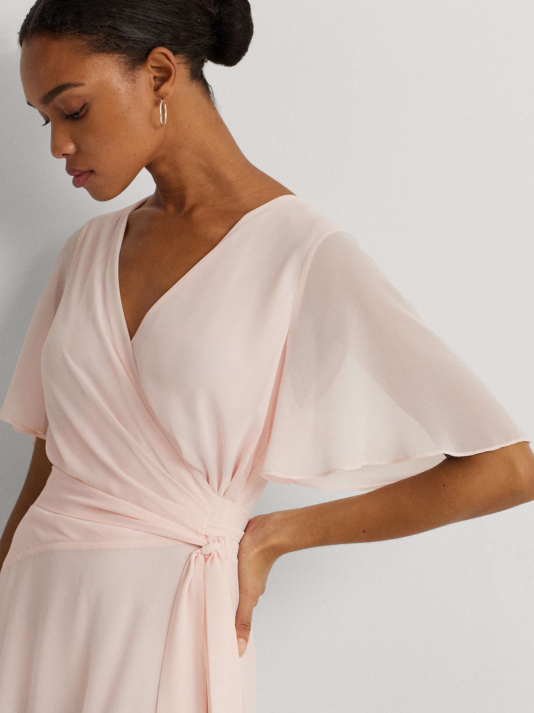 Buy Lauren Ralph Lauren Abel Wrap Dress, Light Pink Online at johnlewis.com